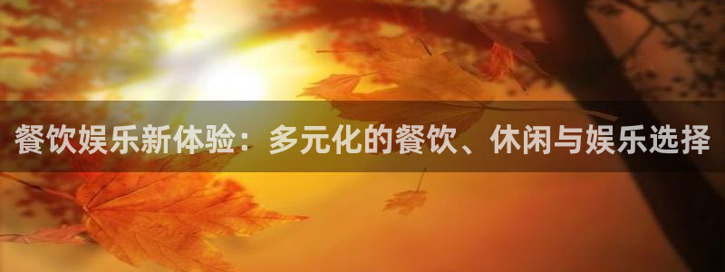 幸运彩2官网：餐饮娱乐新体验：多元化的餐饮、休闲与娱乐选择